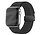 Bandz Apple Watch Nylon Band 'Deluxe' mit P-Buckle (Schwarz)