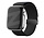 Bandz Apple Watch geflochtenes Nylon Band mit P-Buckle (Schwarz)
