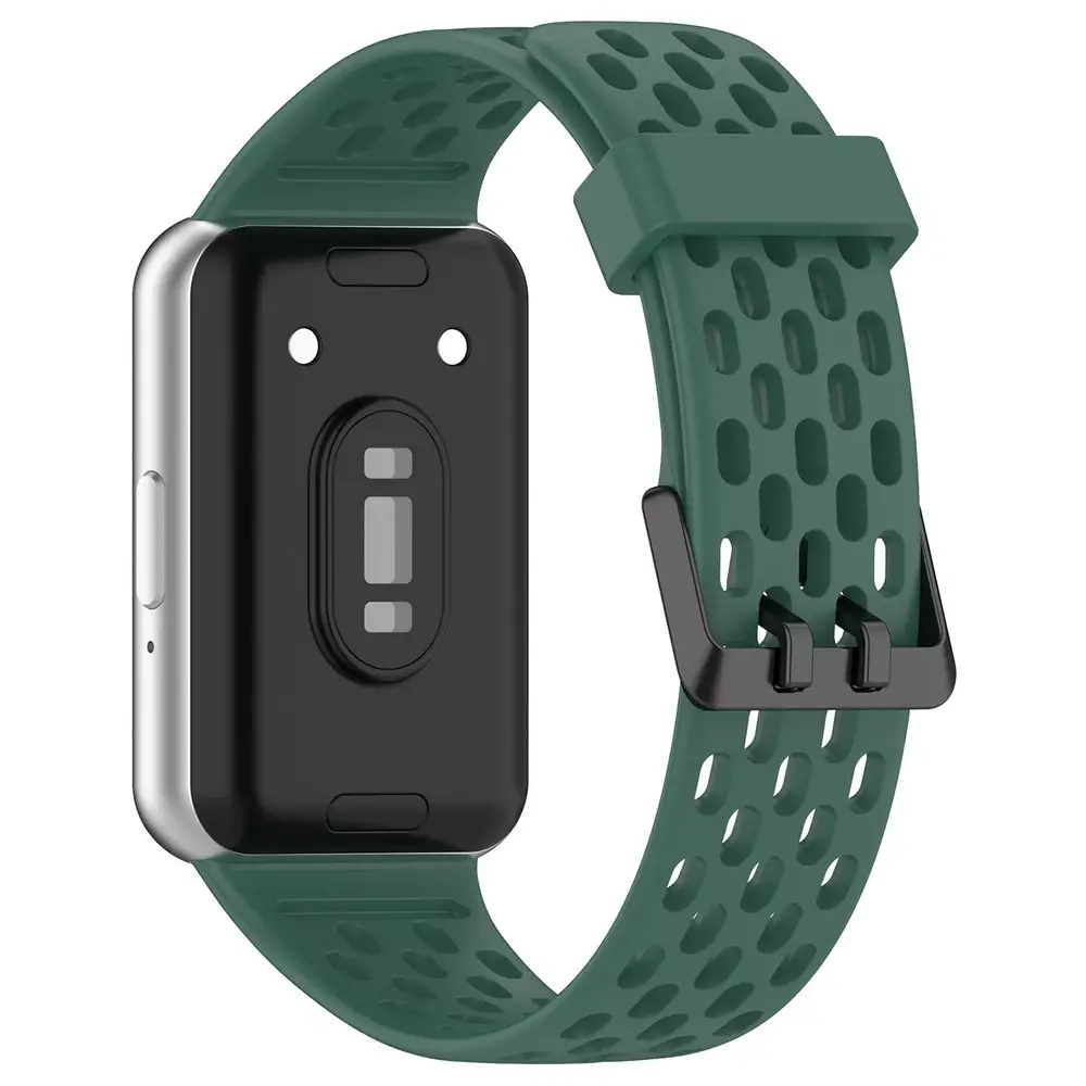 Strap-it® Strap-it Samsung Galaxy Fit 3 Silikonarmband mit Löchern (Grün) Strap-it® Strap-it Samsung Galaxy Fit 3 Silikonarmband mit Löchern (Grün)