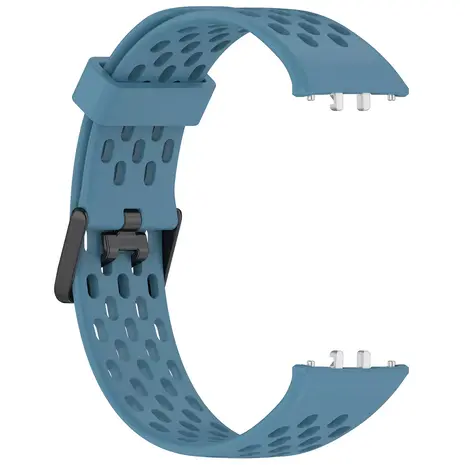 Strap-it® Strap-it Samsung Galaxy Fit 3 Silikonarmband mit Löchern (Graublau) Strap-it® Strap-it Samsung Galaxy Fit 3 Silikonarmband mit Löchern (Graublau)