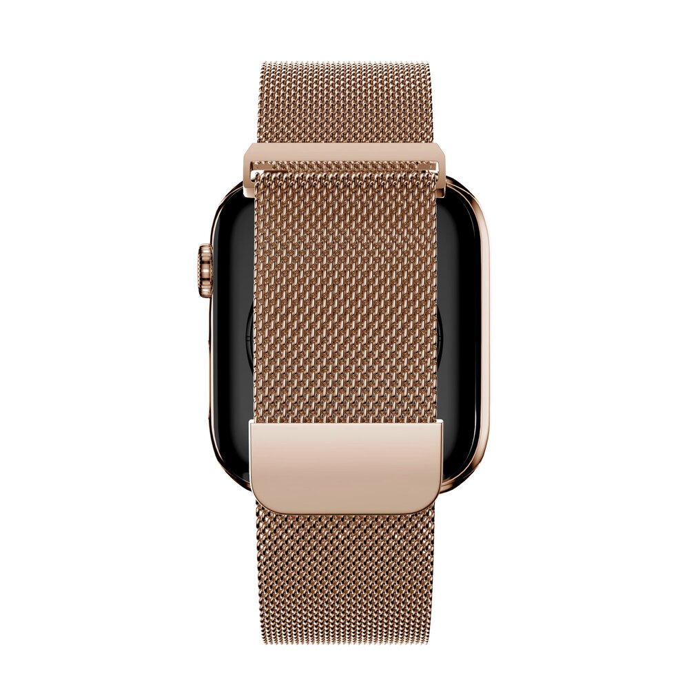 Bandz Bandz Apple Watch Milanese Loop Armband (Rosa Gold)