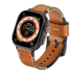 Strap-it® Apple Watch Stitched Lederarmband (Braun) Strap-it® Apple Watch Stitched Lederarmband (Braun)