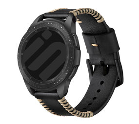 Strap-it® Samsung Galaxy Watch 4 - 44mm Stitched Lederarmband (Schwarz) Strap-it® Samsung Galaxy Watch 4 - 44mm Stitched Lederarmband (Schwarz)