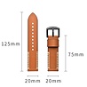 Strap-it® Strap-it Amazfit Active Stitched Lederarmband (Braun) Strap-it® Strap-it Amazfit Active Stitched Lederarmband (Braun)