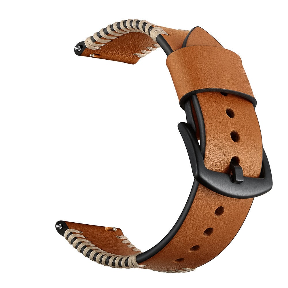 Strap-it® Strap-it Samsung Galaxy Watch 46mm Stitched Lederarmband (Braun) Strap-it® Strap-it Samsung Galaxy Watch 46mm Stitched Lederarmband (Braun)
