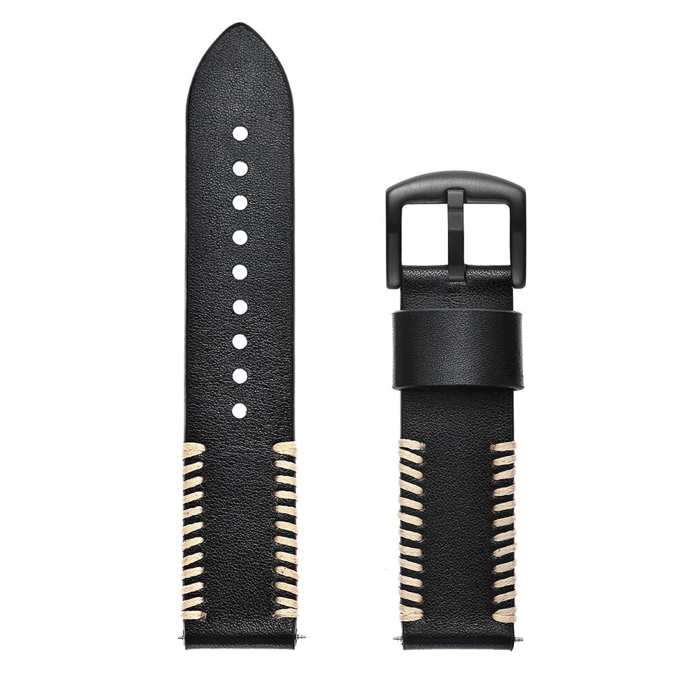 Strap-it® Strap-it Suunto Vertical Stitched Lederarmband (Schwarz) Strap-it® Strap-it Suunto Vertical Stitched Lederarmband (Schwarz)