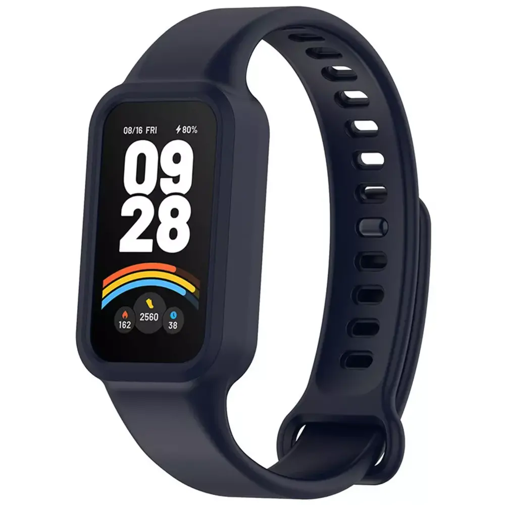 Strap-it® Strap-it Xiaomi Smart Band 9 Active Silikonarmband (Dunkelblau) Strap-it® Strap-it Xiaomi Smart Band 9 Active Silikonarmband (Dunkelblau)
