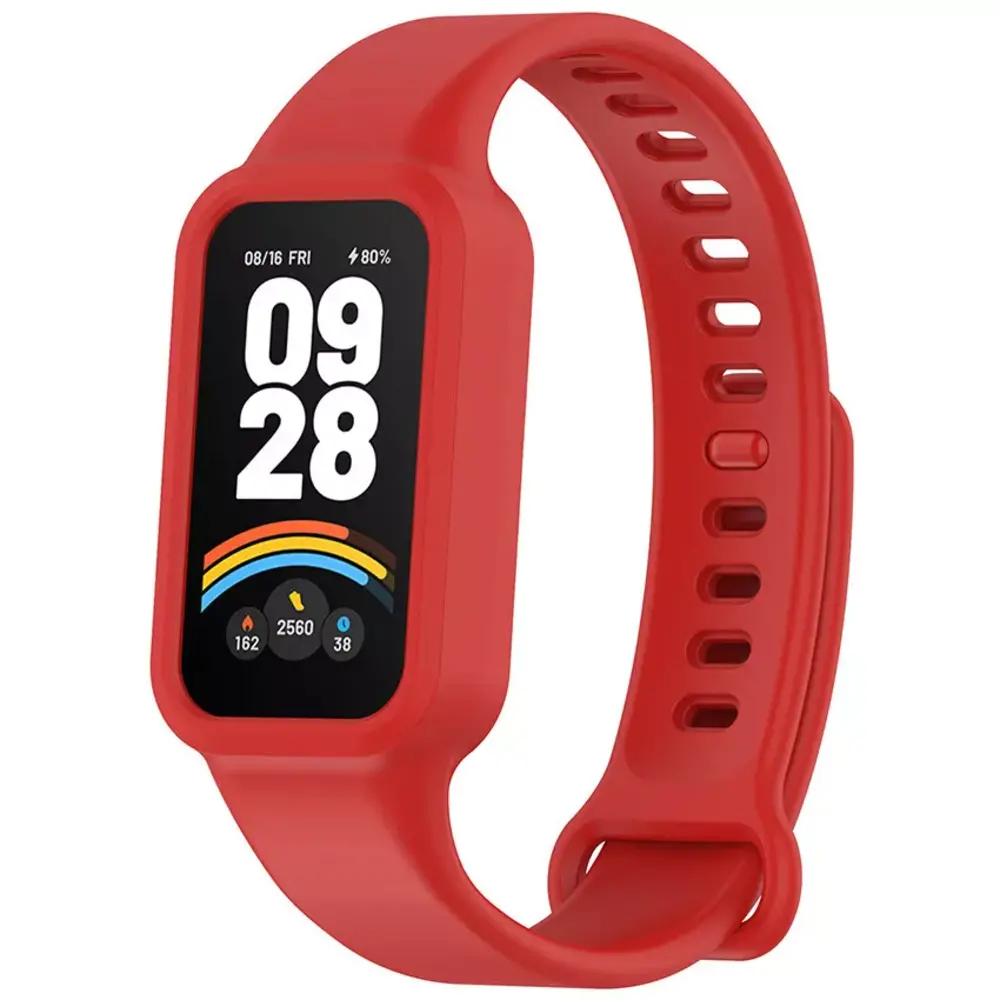 Strap-it® Strap-it Xiaomi Smart Band 9 Active Silikonarmband (Rot) Strap-it® Strap-it Xiaomi Smart Band 9 Active Silikonarmband (Rot)