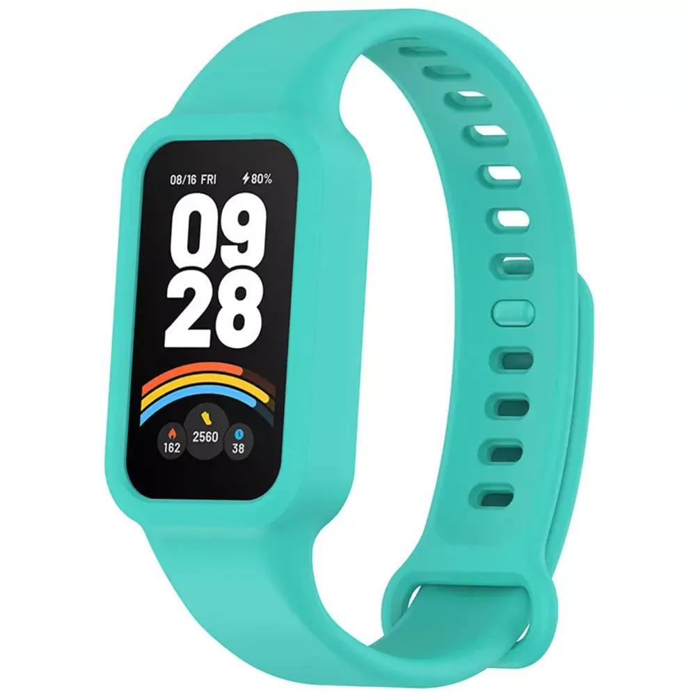 Strap-it® Strap-it Xiaomi Smart Band 9 Active Silikonarmband (Aqua) Strap-it® Strap-it Xiaomi Smart Band 9 Active Silikonarmband (Aqua)