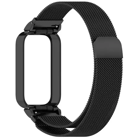 Strap-it® Strap-it Xiaomi Smart Band 9 Active Milanese Armband (Schwarz) Strap-it® Strap-it Xiaomi Smart Band 9 Active Milanese Armband (Schwarz)