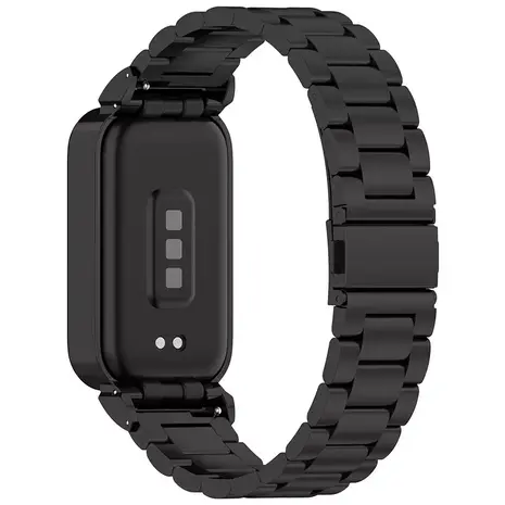 Strap-it® Strap-it Xiaomi Smart Band 9 Active Stahlarmband (Schwarz) Strap-it® Strap-it Xiaomi Smart Band 9 Active Stahlarmband (Schwarz)