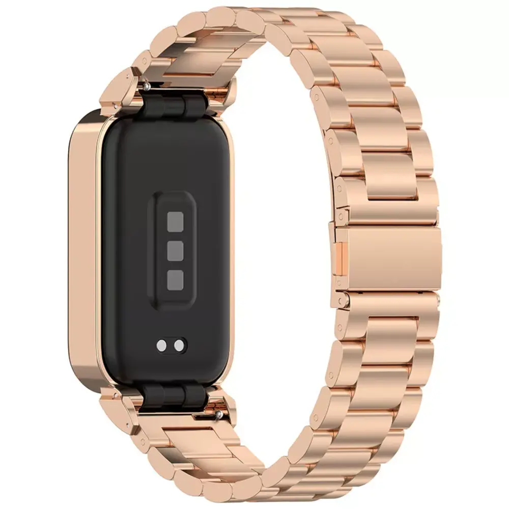 Strap-it® Strap-it Xiaomi Smart Band 9 Active Stahlarmband (Rosé Gold) Strap-it® Strap-it Xiaomi Smart Band 9 Active Stahlarmband (Rosé Gold)