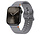 Strap-it Apple Watch Wave Silikonarmband (Dunkelgrau)