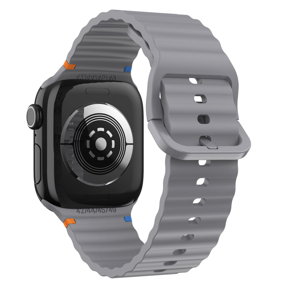 Strap-it® Strap-it Apple Watch Wave Silikonarmband (Dunkelgrau) Strap-it® Strap-it Apple Watch Wave Silikonarmband (Dunkelgrau)