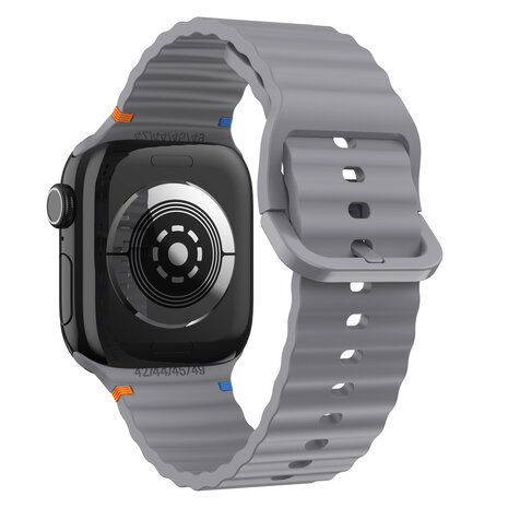 Strap-it® Strap-it Apple Watch Wave Silikonarmband (Dunkelgrau) Strap-it® Strap-it Apple Watch Wave Silikonarmband (Dunkelgrau)