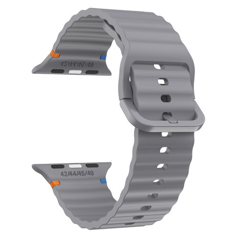 Strap-it® Strap-it Apple Watch Wave Silikonarmband (Dunkelgrau) Strap-it® Strap-it Apple Watch Wave Silikonarmband (Dunkelgrau)
