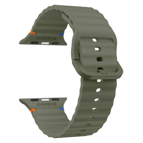 Strap-it® Strap-it Apple Watch Wave Silikonarmband (Dunkelgrün) Strap-it® Strap-it Apple Watch Wave Silikonarmband (Dunkelgrün)