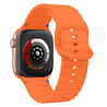 Strap-it® Strap-it Apple Watch Wave Silikonarmband (Orange)