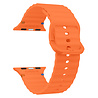 Strap-it® Strap-it Apple Watch Wave Silikonarmband (Orange)