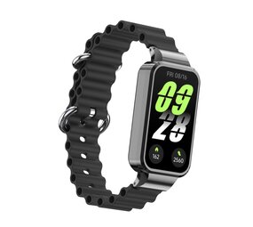 Strap-it® Xiaomi Smart Band 9 Active Ocean Silikonarmband (Schwarz) Strap-it® Xiaomi Smart Band 9 Active Ocean Silikonarmband (Schwarz)