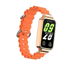 Strap-it® Xiaomi Smart Band 9 Active Ocean Silikonarmband (Orange) Strap-it® Xiaomi Smart Band 9 Active Ocean Silikonarmband (Orange)