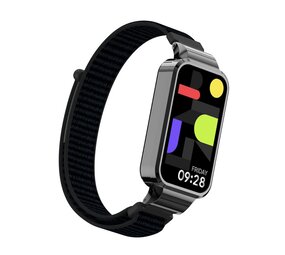Strap-it® Xiaomi Smart Band 9 Active Nylon Armband (Schwarz) Strap-it® Xiaomi Smart Band 9 Active Nylon Armband (Schwarz)