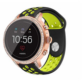 Strap-it® Fossil Gen 4 Venture (HR) Sportarmband (Schwarz/Gelb) Strap-it® Fossil Gen 4 Venture (HR) Sportarmband (Schwarz/Gelb)