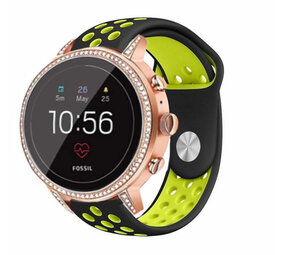 Strap-it® Fossil Gen 4 Venture (HR) Sportarmband (Schwarz/Gelb) Strap-it® Fossil Gen 4 Venture (HR) Sportarmband (Schwarz/Gelb)