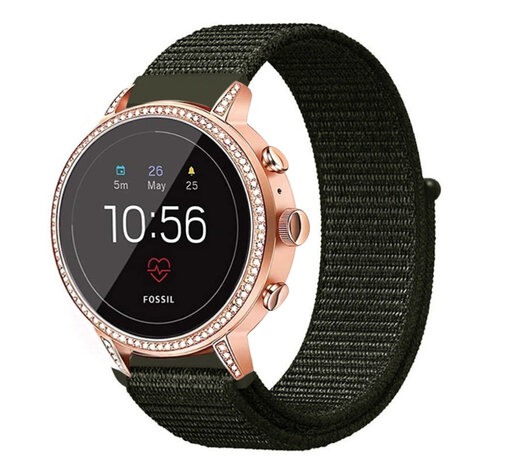 Strap-it® Strap-it Fossil Gen 4 Venture (HR) Nylon Armband (Dunkelgrün) Strap-it® Strap-it Fossil Gen 4 Venture (HR) Nylon Armband (Dunkelgrün)
