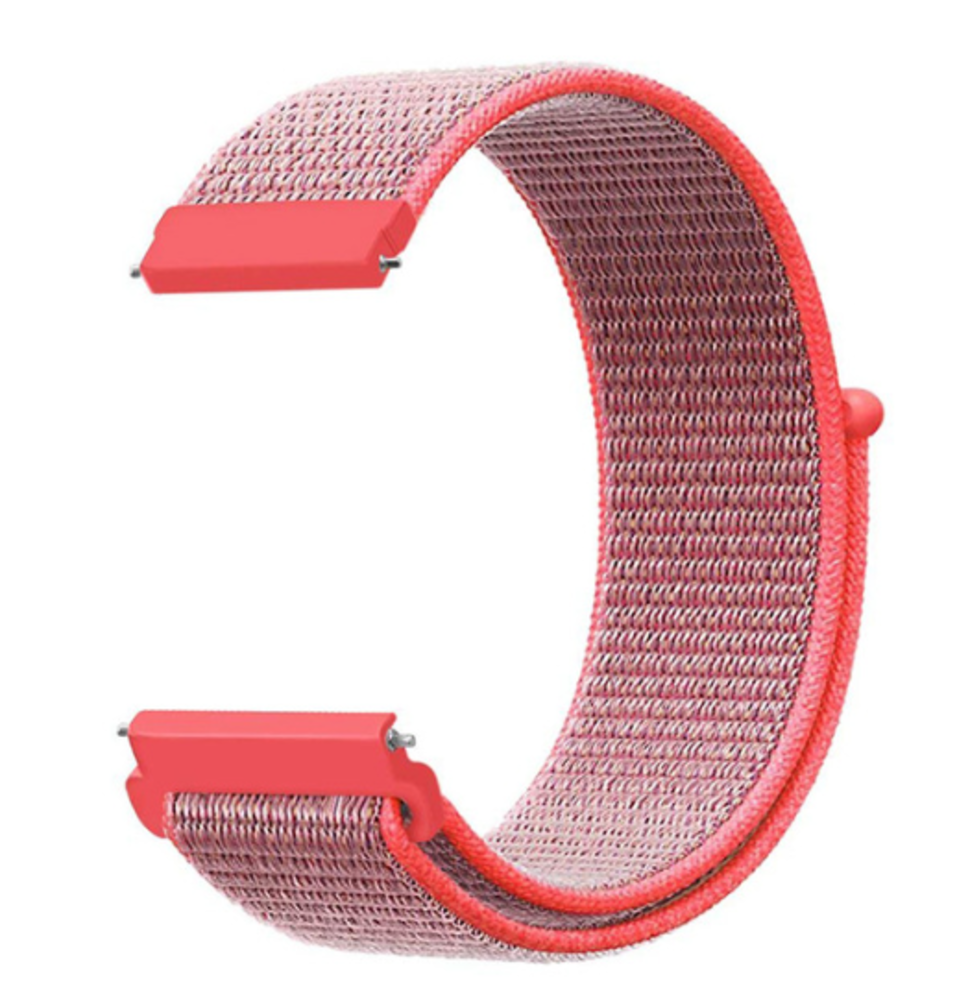 Strap-it® Strap-it Fossil Gen 4 Venture (HR) Nylon Armband (Rosa/Rot)