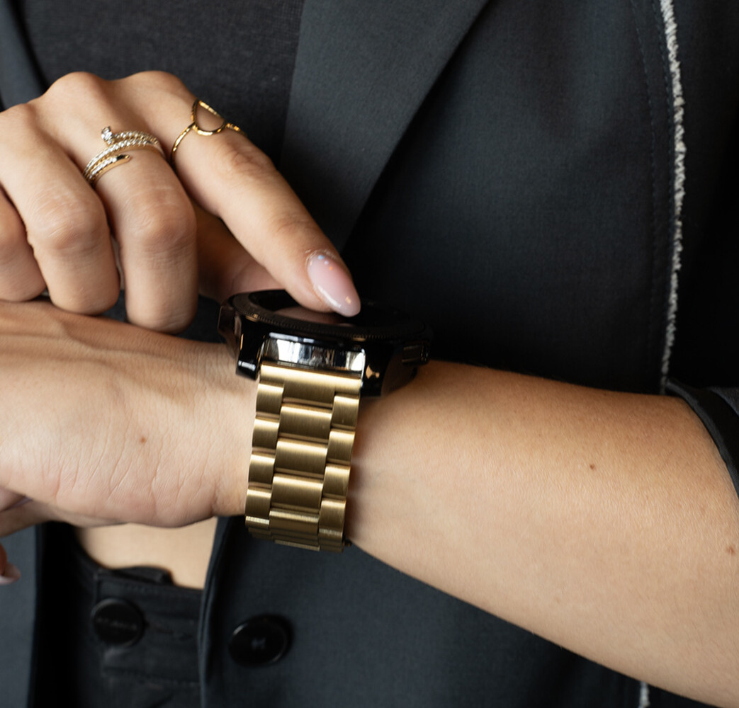 Strap-it® Strap-it Fossil Gen 4 Explorist (HR) Stahlarmband (Gold) Strap-it® Strap-it Fossil Gen 4 Explorist (HR) Stahlarmband (Gold)
