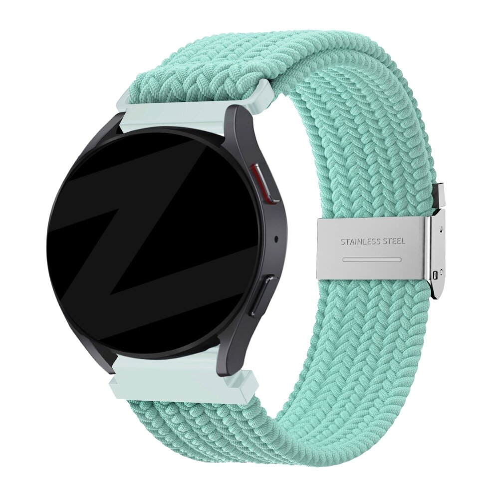 Bandz Bandz Amazfit Active 2 geflochtenes Nylon Band (Türkis)