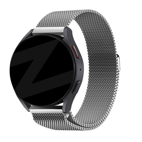 Bandz Bandz Amazfit Active 2 Milanese Loop Armband (Silber) Bandz Bandz Amazfit Active 2 Milanese Loop Armband (Silber)