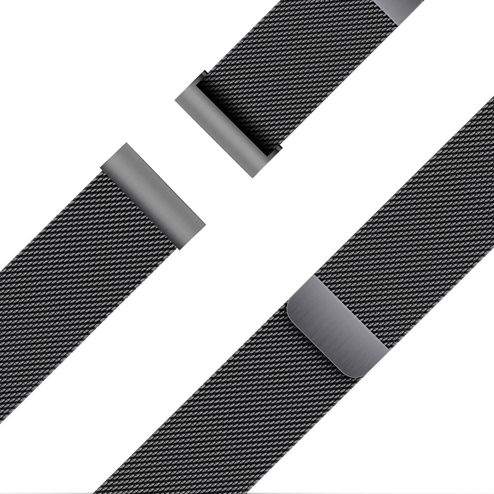 Bandz Bandz Amazfit Active 2 Milanese Loop Armband (Schwarz) Bandz Bandz Amazfit Active 2 Milanese Loop Armband (Schwarz)