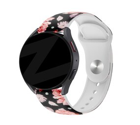 Bandz Bandz Amazfit Active 2 Silikonarmband 'Flowers' Bandz Bandz Amazfit Active 2 Silikonarmband 'Flowers'