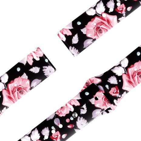 Bandz Bandz Amazfit Active 2 Silikonarmband 'Flowers' Bandz Bandz Amazfit Active 2 Silikonarmband 'Flowers'