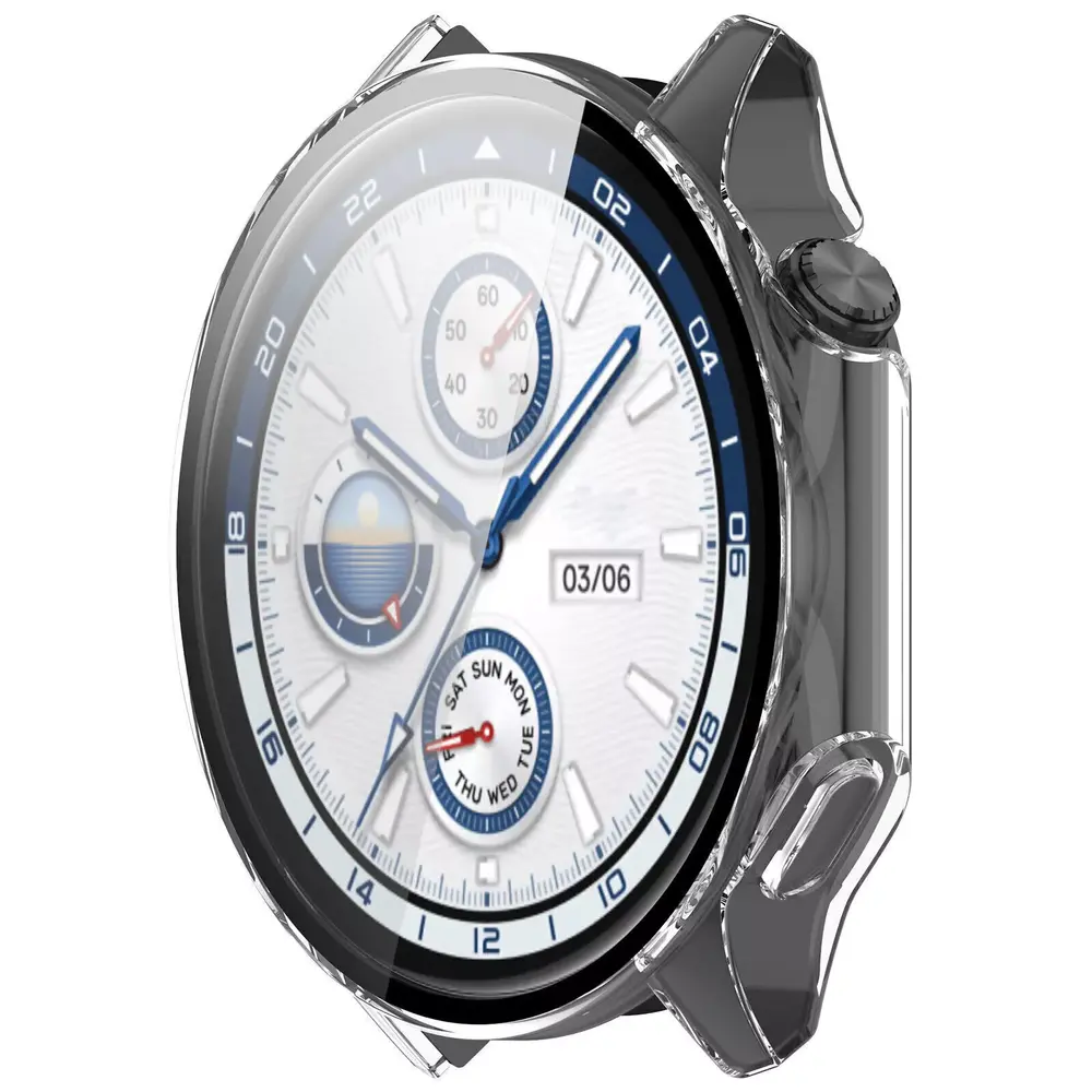 Strap-it® Strap-it OnePlus Watch 2 Hartschale mit Glas (Transparent) Strap-it® Strap-it OnePlus Watch 2 Hartschale mit Glas (Transparent)