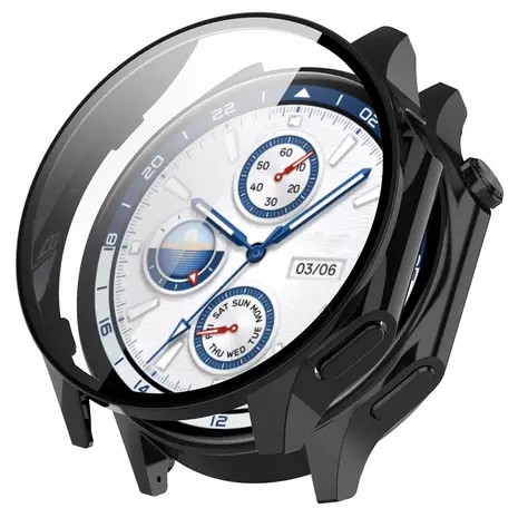 Strap-it® Strap-it OnePlus Watch 2 Hartschale mit Glas (Schwarz) Strap-it® Strap-it OnePlus Watch 2 Hartschale mit Glas (Schwarz)