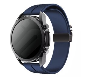 Strap-it® Samsung Galaxy Watch 5 - 44mm Silikonarmband mit P-Buckle (Dunkelblau) Strap-it® Samsung Galaxy Watch 5 - 44mm Silikonarmband mit P-Buckle (Dunkelblau)