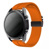 Strap-it® Huawei Watch 3 (Pro) Silikonarmband mit P-Buckle (Orange) Strap-it® Huawei Watch 3 (Pro) Silikonarmband mit P-Buckle (Orange)