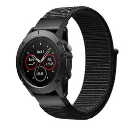 Strap-it® Garmin Instinct E - 40mm Nylon Armband (Schwarz) Strap-it® Garmin Instinct E - 40mm Nylon Armband (Schwarz)