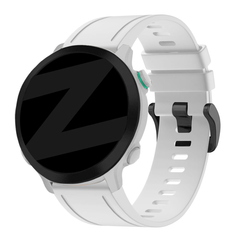 Bandz Bandz Garmin Instinct E - 40mm Silikonarmband mit Schnalle (Weiß)