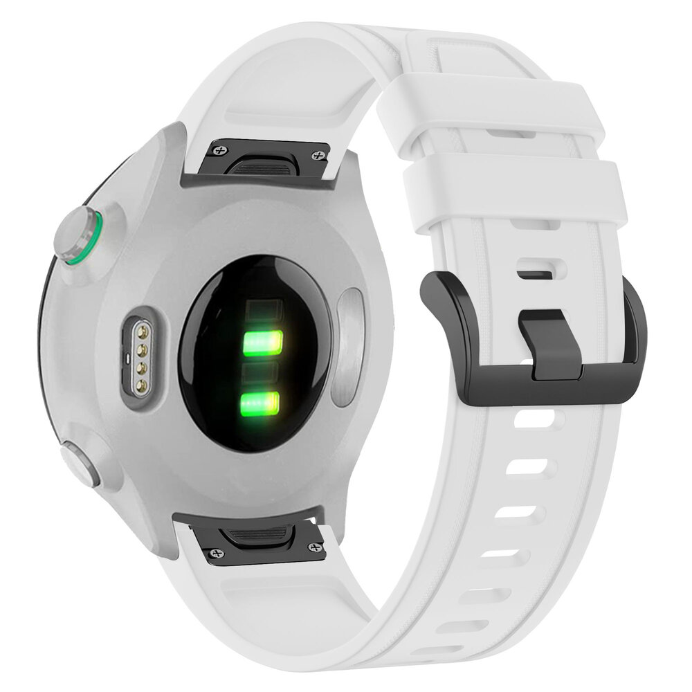 Bandz Bandz Garmin Instinct E - 40mm Silikonarmband mit Schnalle (Weiß)