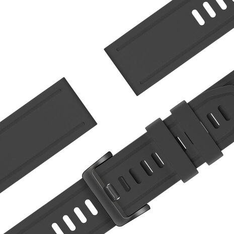 Bandz Bandz Garmin Instinct E - 40mm Silikonarmband mit Schnalle (Schwarz) Bandz Bandz Garmin Instinct E - 40mm Silikonarmband mit Schnalle (Schwarz)
