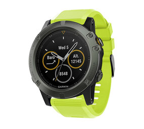 Strap-it® Garmin Instinct 3 - 50mm Silikonarmband (Hellgrün) Strap-it® Garmin Instinct 3 - 50mm Silikonarmband (Hellgrün)
