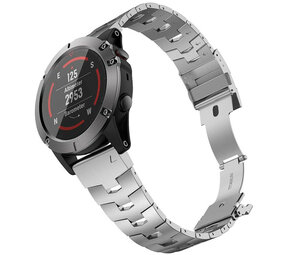 Strap-it® Garmin Instinct 3 - 50mm Titanarmband (Silber) Strap-it® Garmin Instinct 3 - 50mm Titanarmband (Silber)