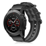 Strap-it® Garmin Instinct E - 45mm Nylon Schnallenarmband (Schwarz/Grau) Strap-it® Garmin Instinct E - 45mm Nylon Schnallenarmband (Schwarz/Grau)