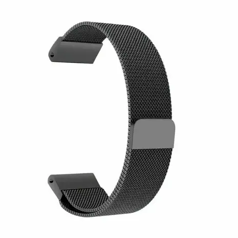Strap-it® Strap-it Garmin Instinct 3 - 45mm Milanese Armband (Schwarz) Strap-it® Strap-it Garmin Instinct 3 - 45mm Milanese Armband (Schwarz)