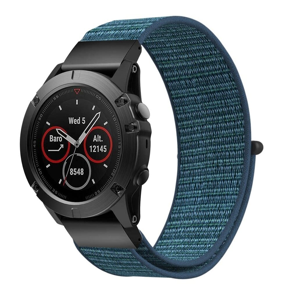 Strap-it® Strap-it Garmin Instinct 3 - 45mm Nylon Armband (Dark Mist Grey)