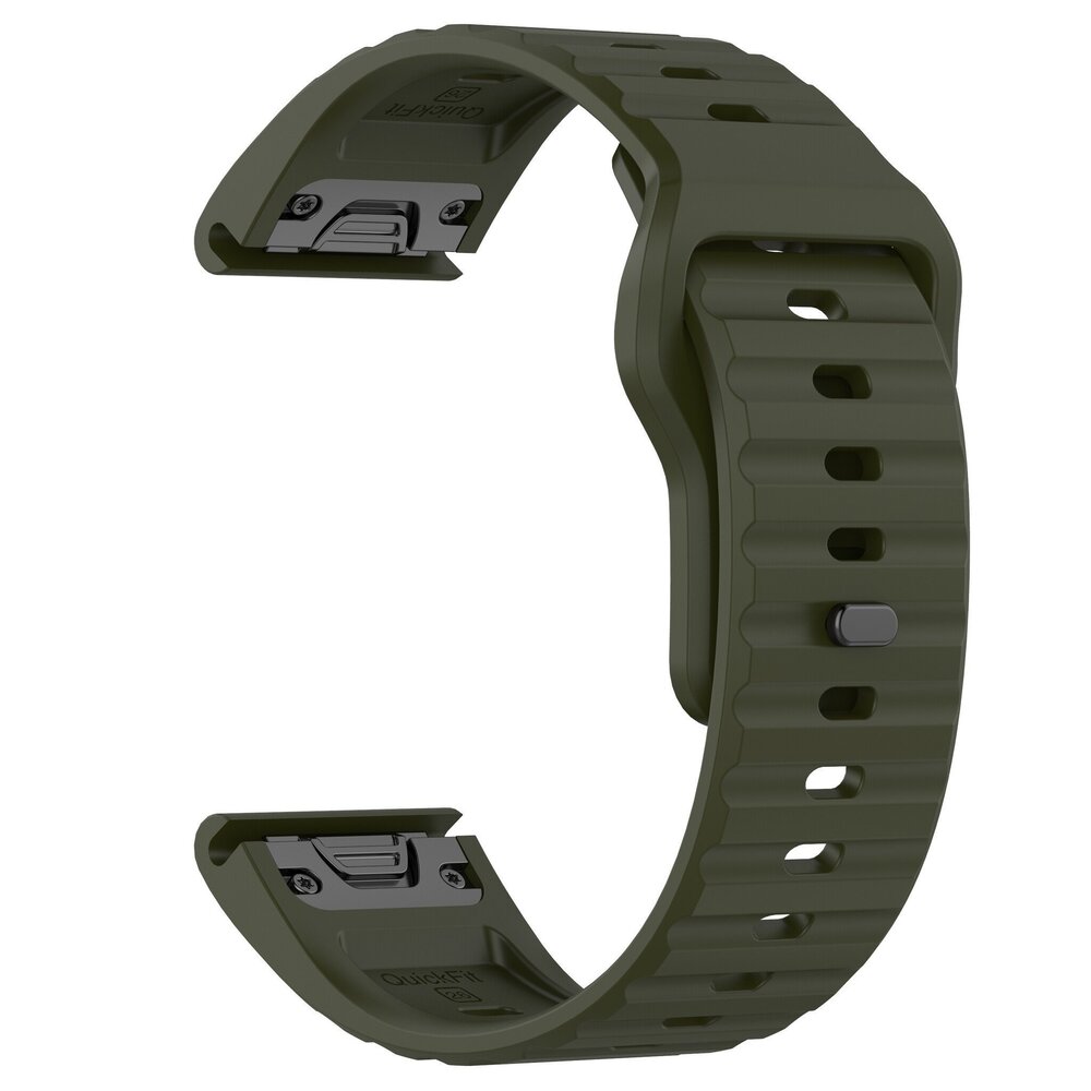 Strap-it® Strap-it Garmin Instinct 3 - 45mm Outdoor Silikonarmband (Armeegrün) Strap-it® Strap-it Garmin Instinct 3 - 45mm Outdoor Silikonarmband (Armeegrün)